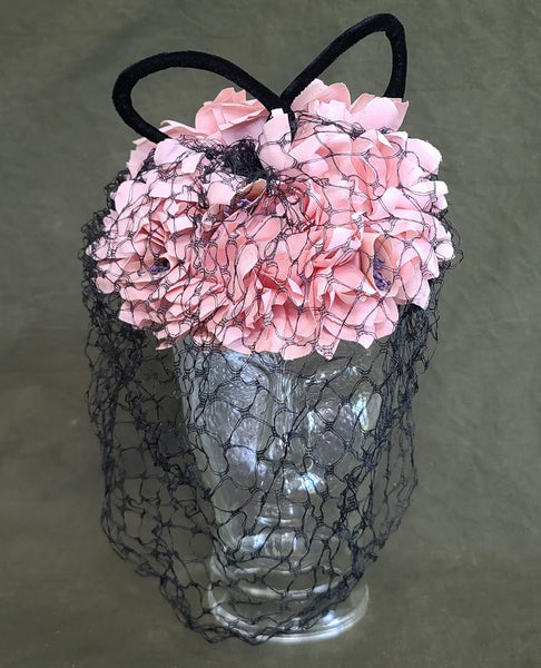 Pink Flower Tilt Hat