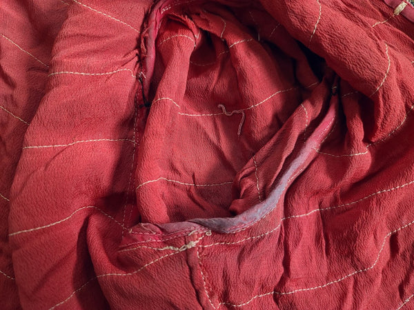 Red Fringe Short Sleeve Jacket <br> (B-34.5" W-30")