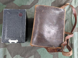 Unmarked Box Camera in Leather Case