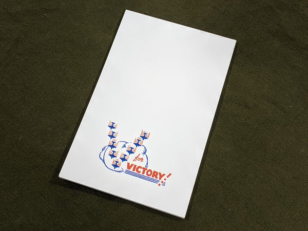 Reproduction V for Victory Small Notepad