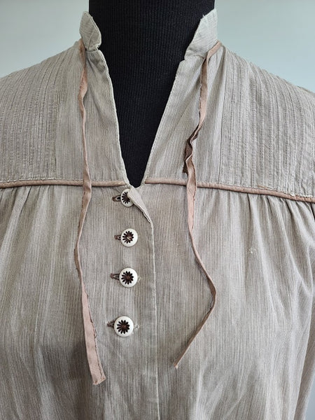 Brown Maternity Blouse <br> (B-37" W-41")