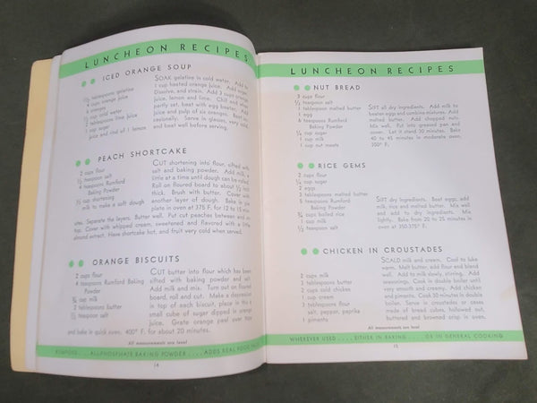 1931 Recipe Book