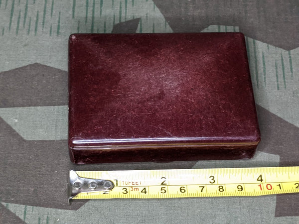 Bakelite Cigarette Box with Decorative Lid