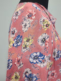 Pink Flower Long Sleeve Dress <br> (B-38" W-33" H-44")