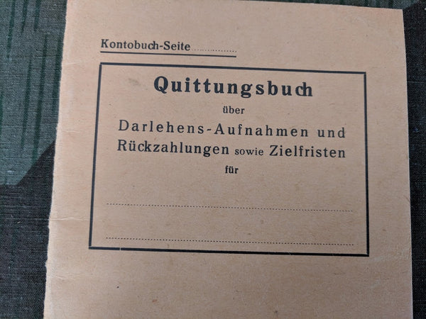 Pre-war Quittungsbuch Receipts Book