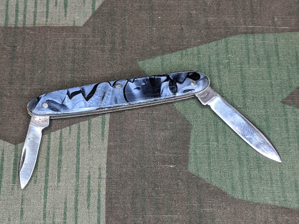 Vintage Blue Celluloid Pocket Knife