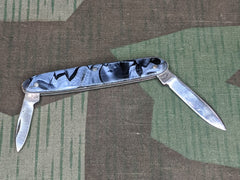 Vintage Blue Celluloid Pocket Knife