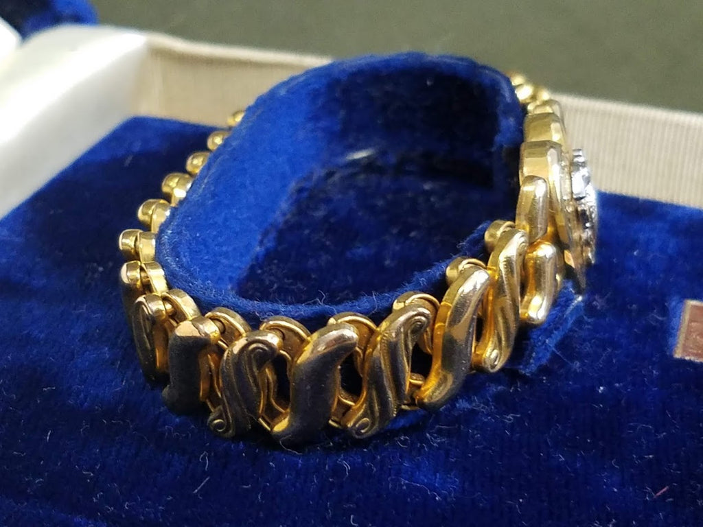 Vintage Sterling Silver USN Navy Military Sweetheart Puffy