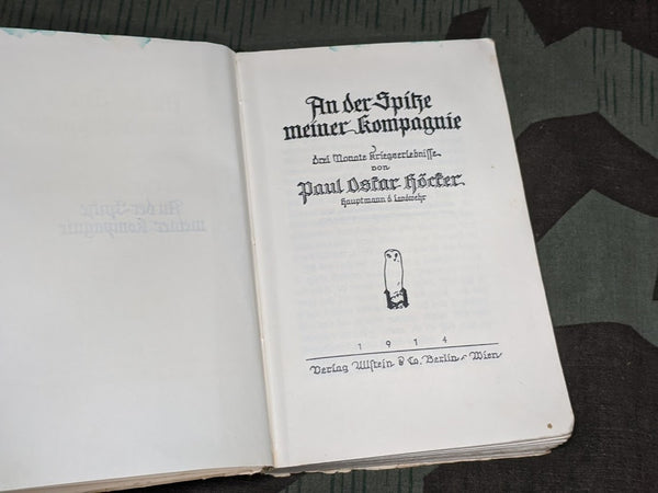 An Der Spitze Meiner Kompagnie 1914