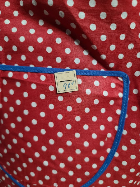 Red Polka Dot Apron (35"-39" waist)