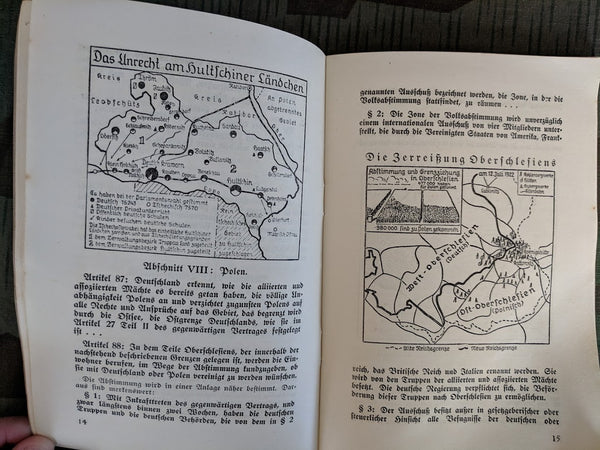 Der Vertrag von Versailles Booklet 1933