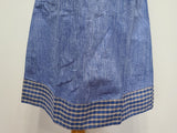 German Blue Chore Dress <br> (B-36" W-28" H-39.5")