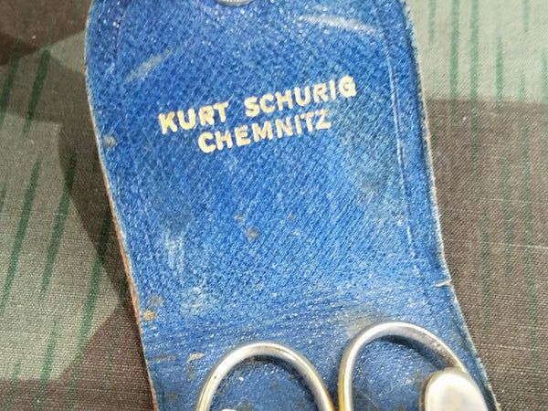 Small Leather Pouch Hygiene Set