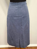 Cornflower Blue Skirt Suit <br> (B-35" W-26" H-39")
