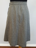 Gray Wool Skirt Suit <br> (B-37" W-26" H-39")