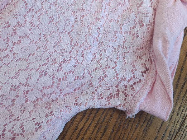 Pink Lace Dress <br> (B-32" W-24.5" H-36")