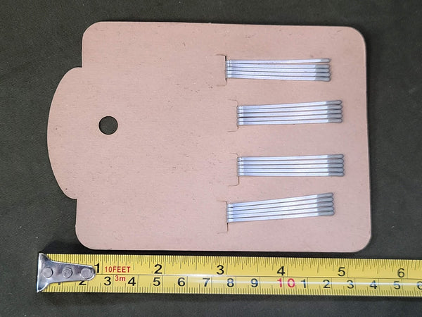 De Long Bobby Pins on Card (Simulated Rubber Tips due to Rationing)