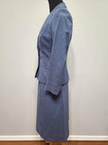 Cornflower Blue Skirt Suit <br> (B-35" W-26" H-39")