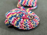 Colorful Knit Sombrero Hat with Mini Purse