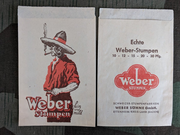 Weber Cigar Paper Bags (Set of 5)