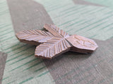WHW Carved Wooden "Tinnie" Pin