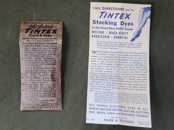Tintex Stocking Dye in the Box