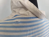 Blue and White Stripe Dress <br> (B-40" W-34.5" H-40")