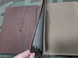 Leather Desk Blotter with Embossed Ship