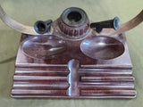 Bakelite Desk Lamp and Inkwell Working Condition
