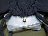 Black Purse with Clear Lucite Clasp