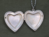 Large Paratrooper Jump Wings Heart Locket Necklace