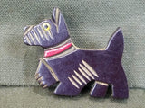 Bakelite Scottie Dog Pins (Set)