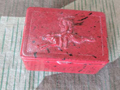 SALE: Bakelite Children Riding Rabbit Box Damaged
