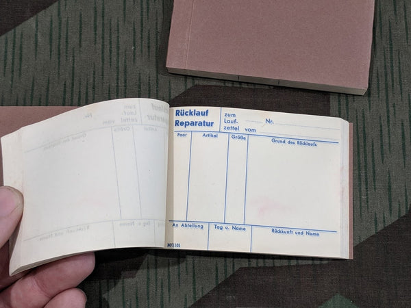 Repair Ticket Booklet