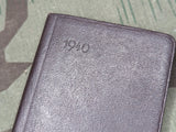 Sonne Brikett 1940 NSDAP Pocket Calendar (with Other Helpful Info)