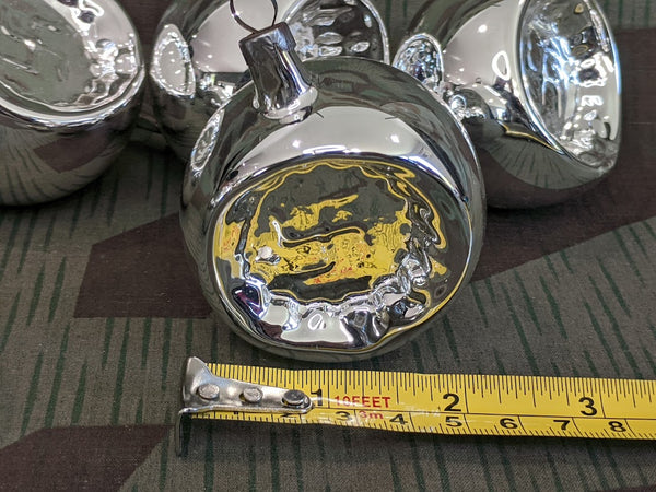 6 "Reproduction" Nazi Christmas Ornaments in a Pre-war Keks Cookie Tin