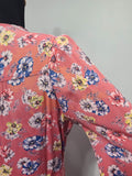 Pink Flower Long Sleeve Dress <br> (B-38" W-33" H-44")