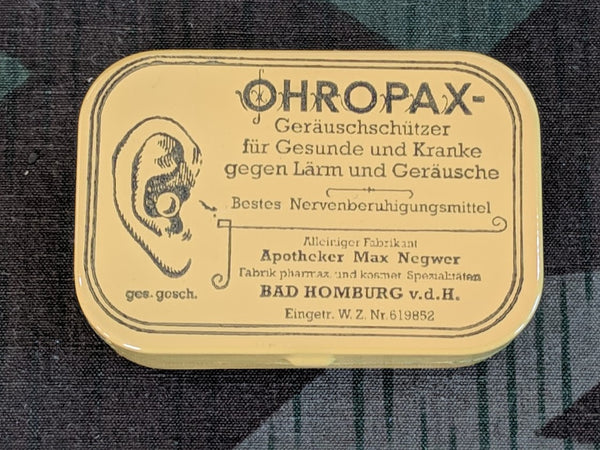 Ohropax Earplug Tin w/ Ear Plugs