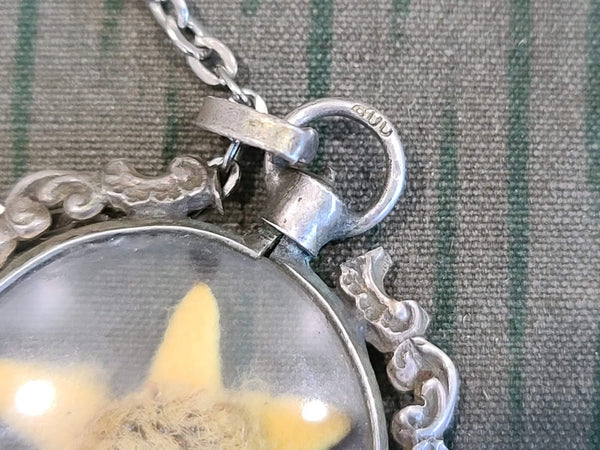 Edelweiss Flower Necklace 800 Silver