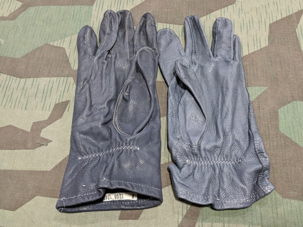 Gray German Leather Gloves Size 9