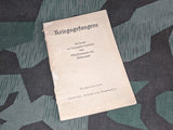 WWII German Kriegsgefangene Wehrmacht Book For Handling Prisoners