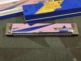 Neue Jugend Harmonica Blue/Pink in C