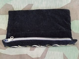 Black Velvet Clutch Purse with DRP Zipper