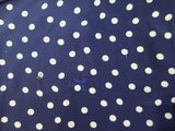 Dark Blue Polka Dot Dress <br> (B-35" W-27.5" H-35.5")