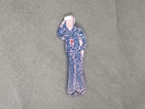 Leather Navy Sailor Pin