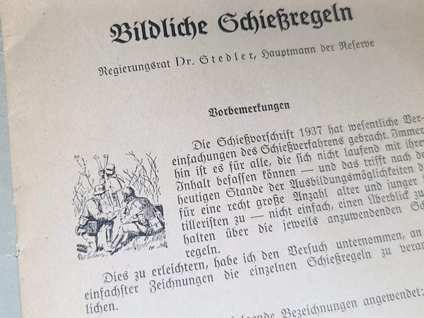 Artillery Shooting Rules Book Bildliche Schiessregeln