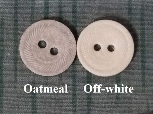 Original Paper Buttons 17 mm (Set of 10)