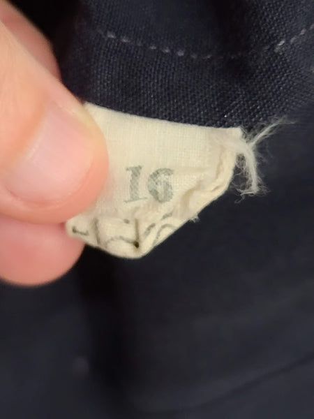 WAVES Navy Blue Blouse <br> (B-39" W-33")