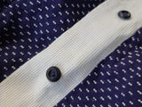 Blue Polka Dot Dress with Ties <br> (B-43" W-36" B-43")
