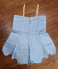 1920s Blue Lingerie Onesie Teddy <br> (B-37" W-37" H-50")